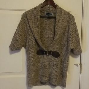 Karen Scott Womens Short Sleeved Sweater